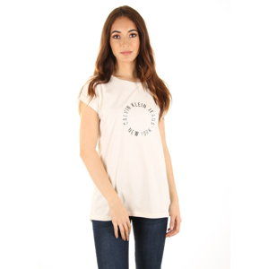 Calvin Klein dámské smetanové tričko Tika - M (003)